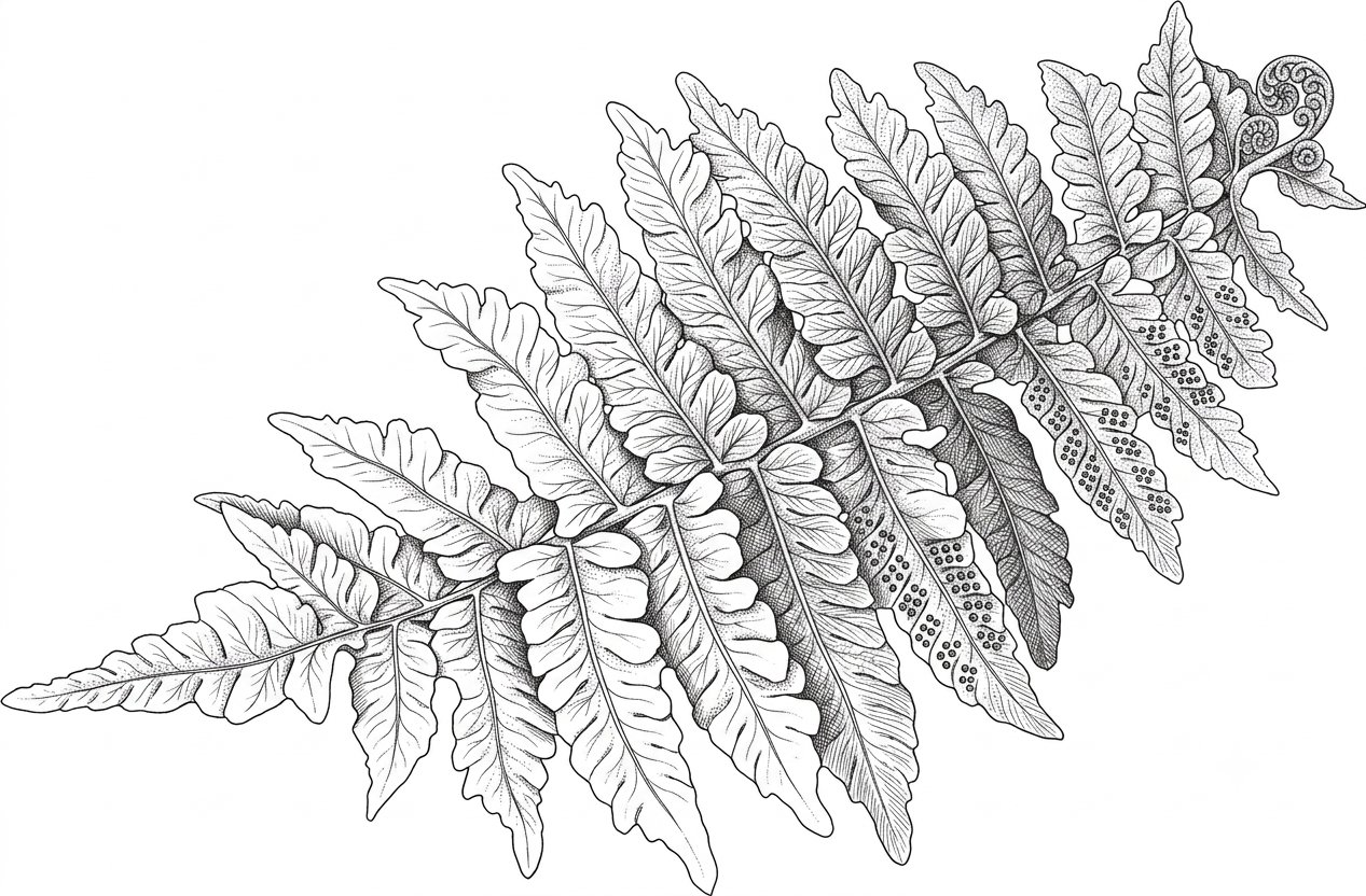 Decorative fern illustration